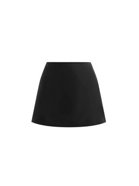 Venroy Silk Mini Skirt